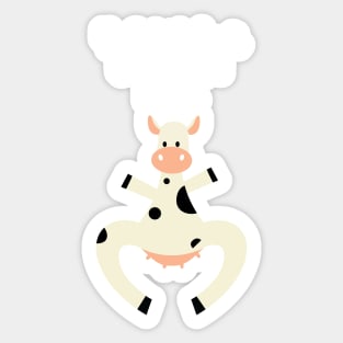 You Stole My Heart But I will let you keep it - said the cow - Happy Valentines Day Sticker